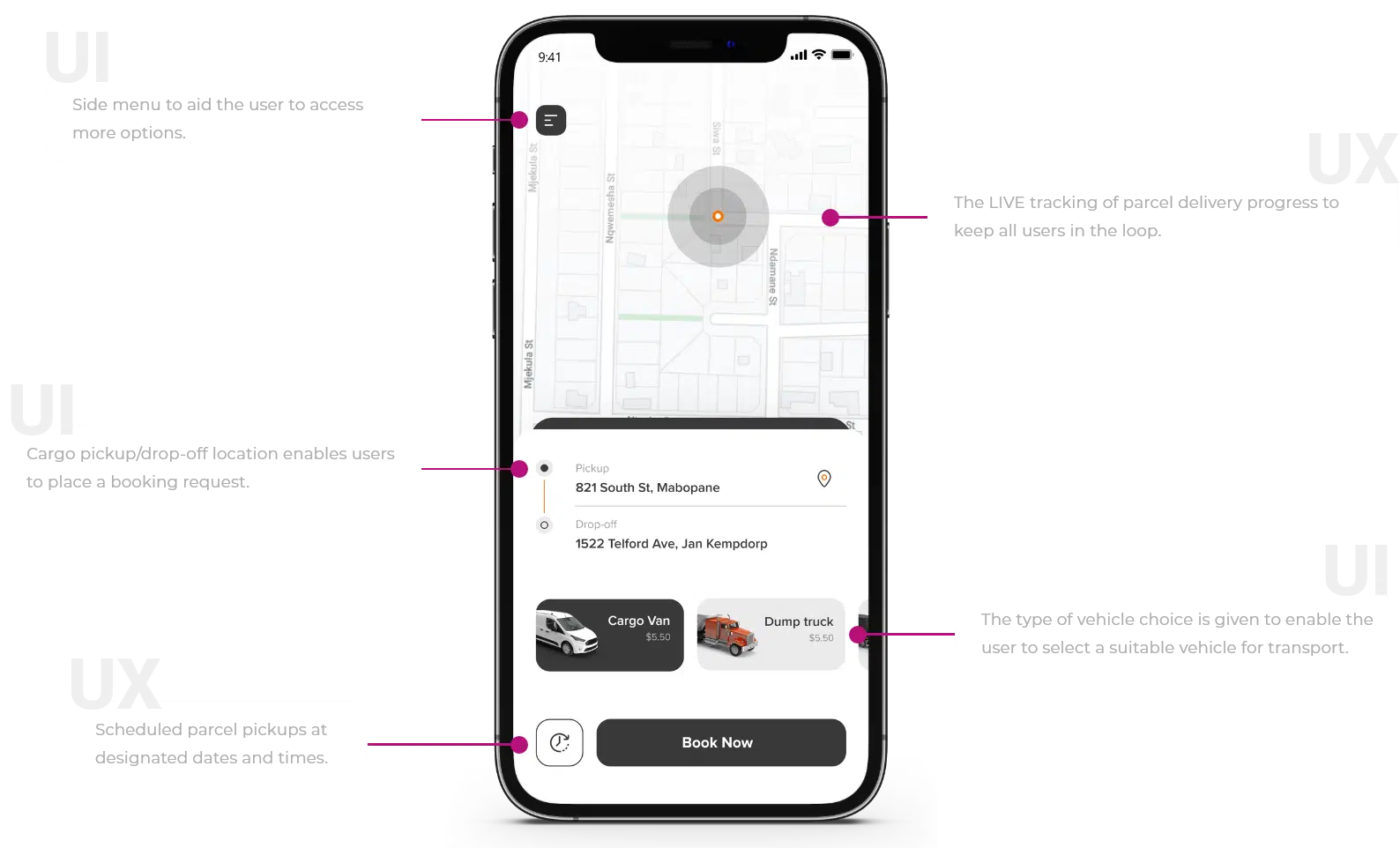 truck app design