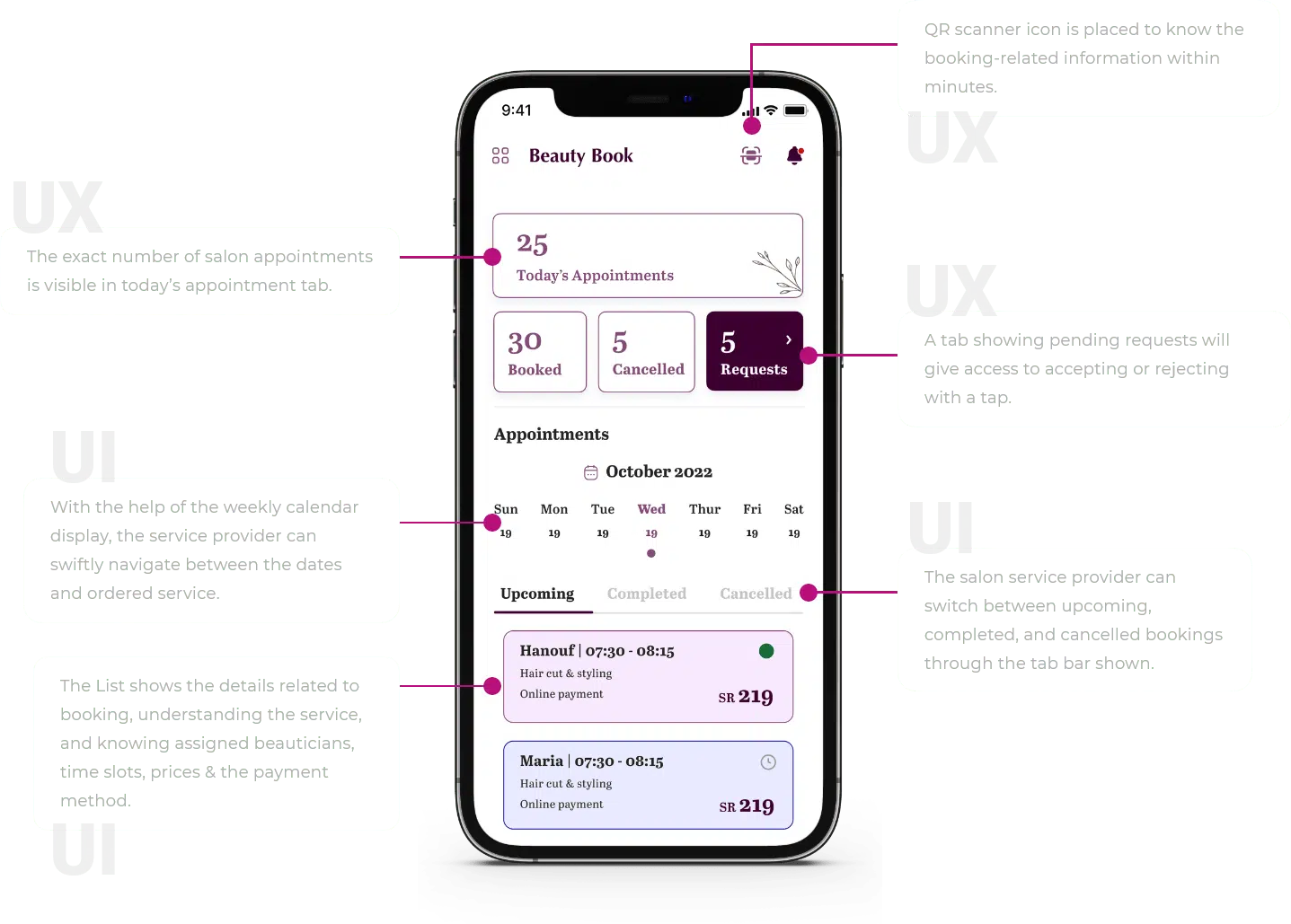 Beauty Service Provider App