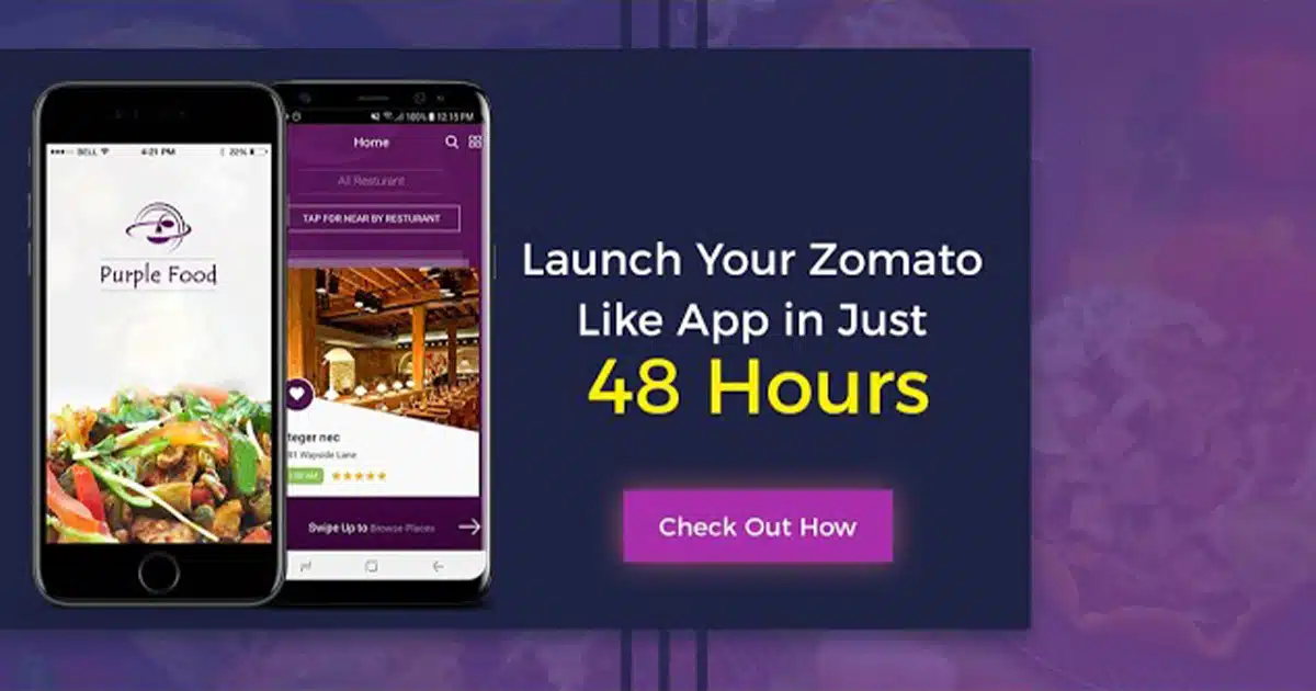 food delivery app in 2 days