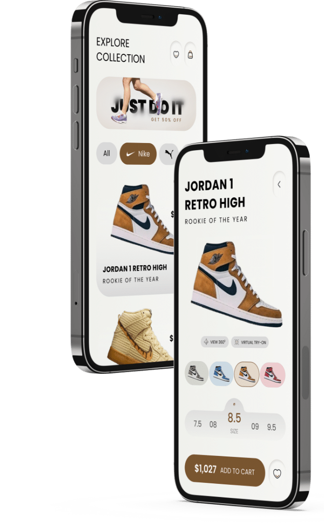 Shoes App Design Shoes Mobile App UI Design aPurple