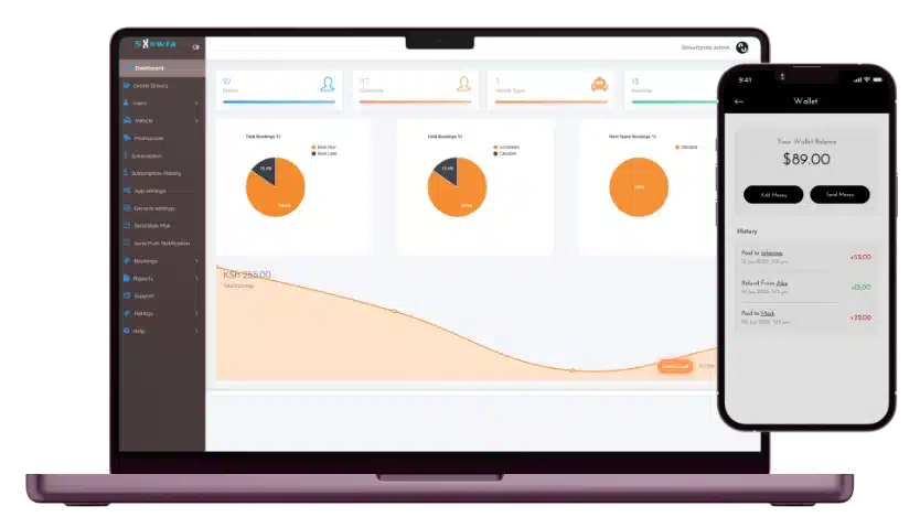 uber clone app live demo