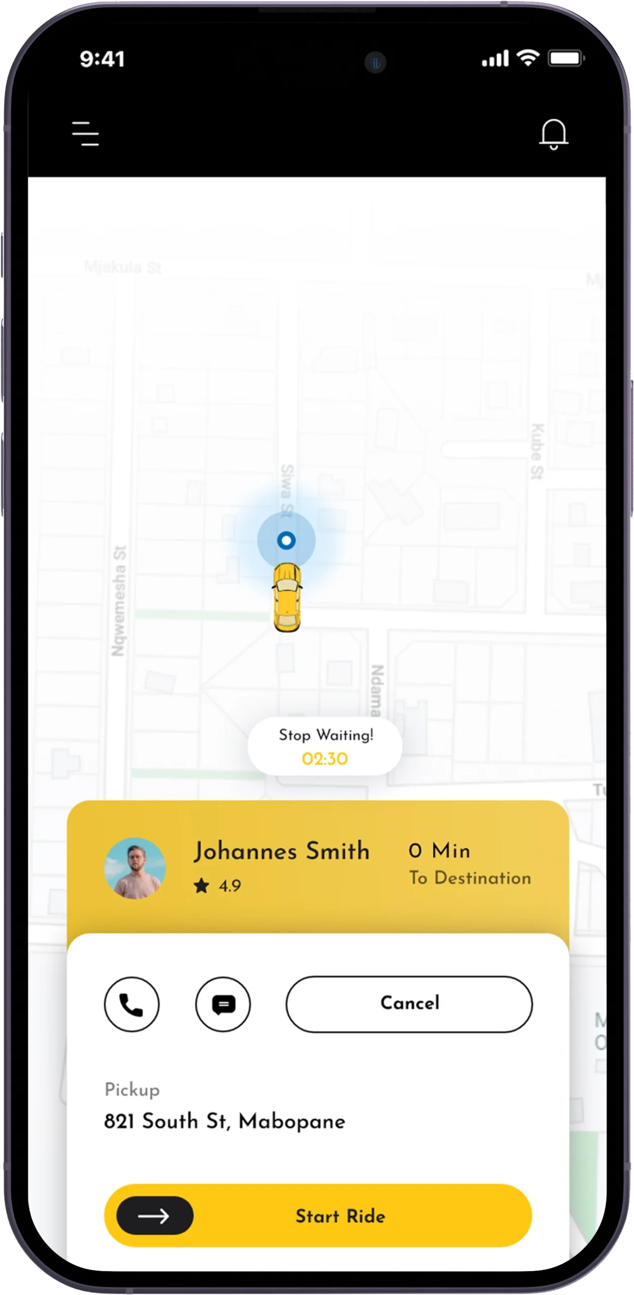 uber clone app driver features