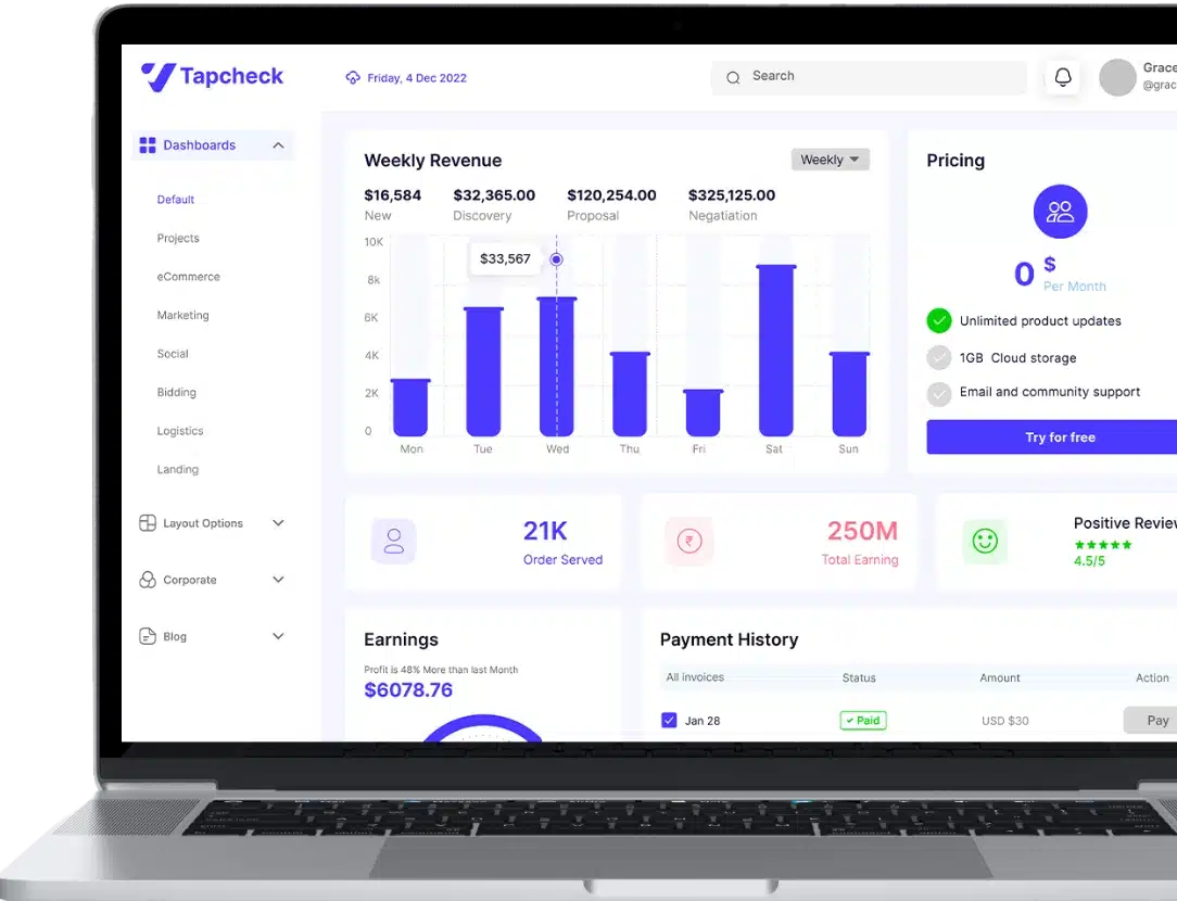 admin feature for trucking app solution