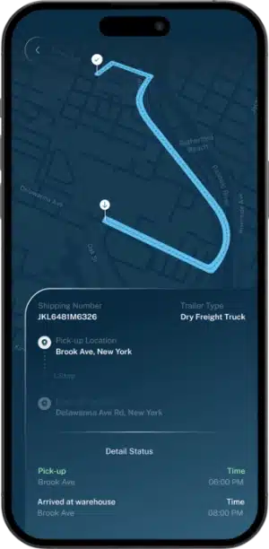 shipper app features for uber truck