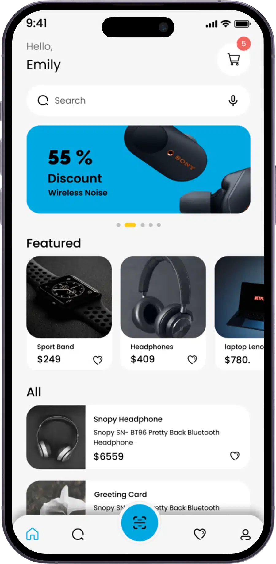 amazon clone app user feature