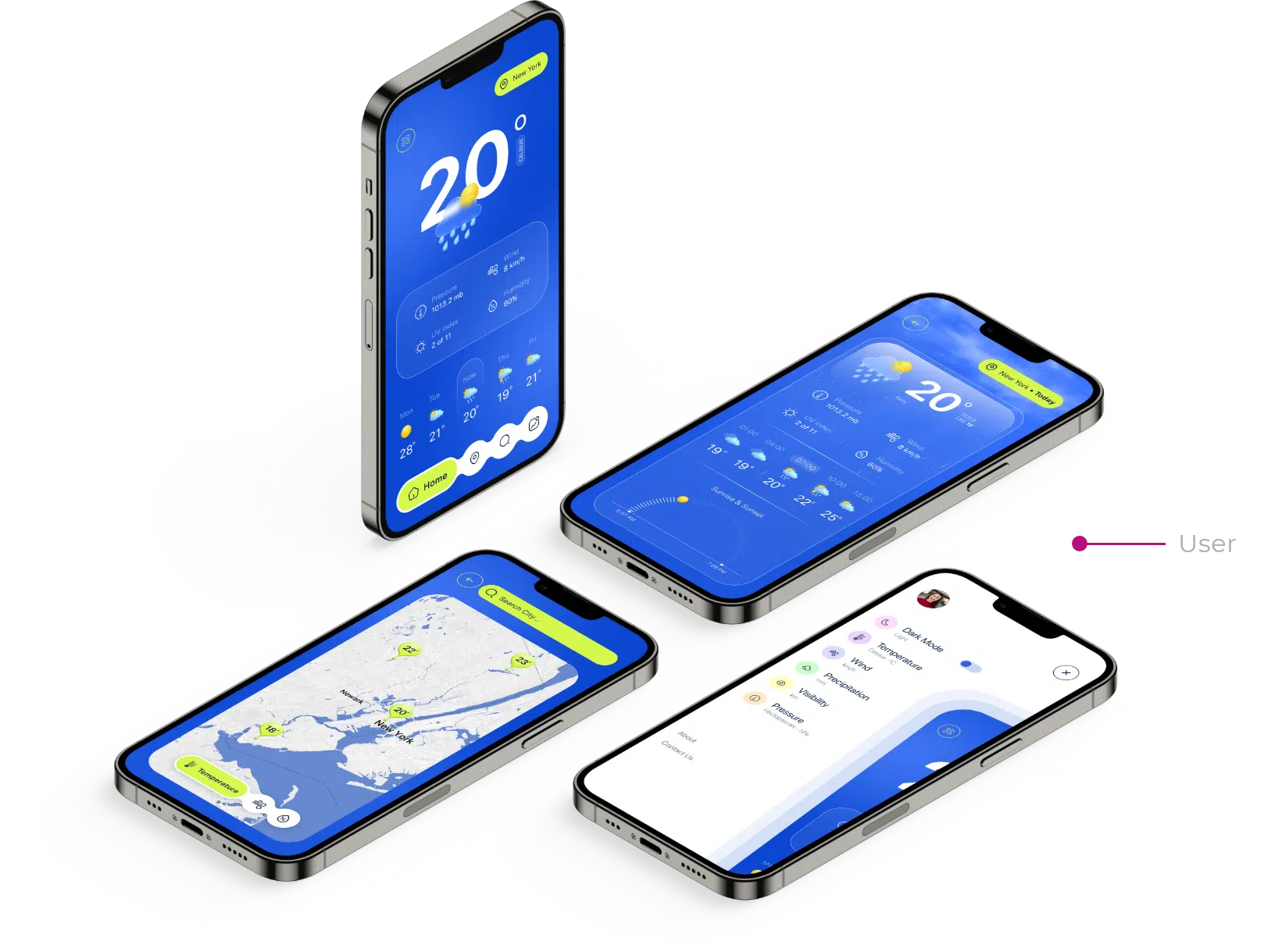design weather app ui