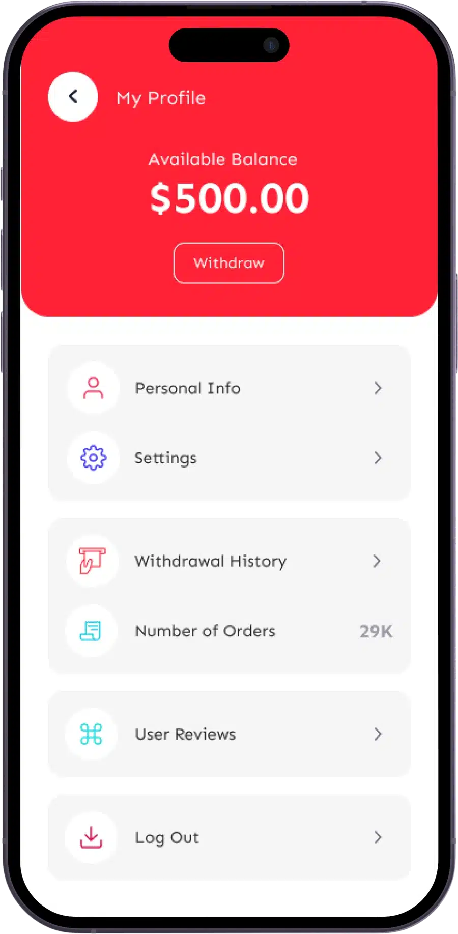 doordash clone delivery partner features