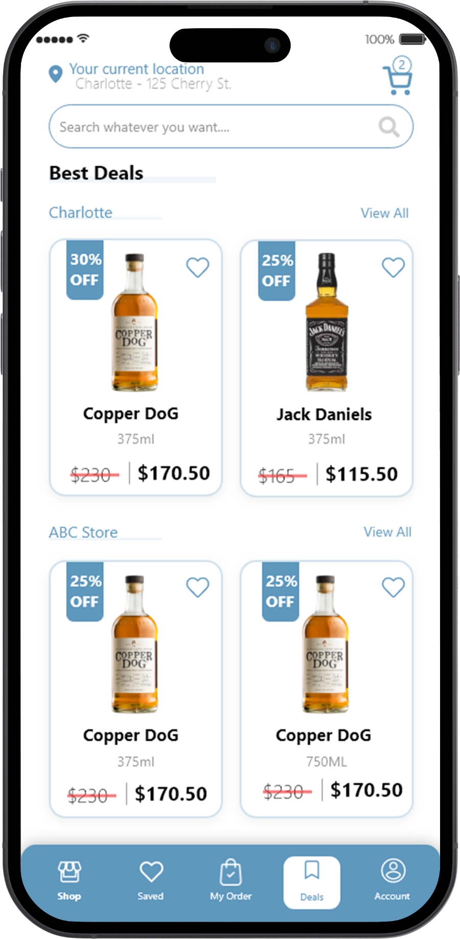 drizly clone app customer app