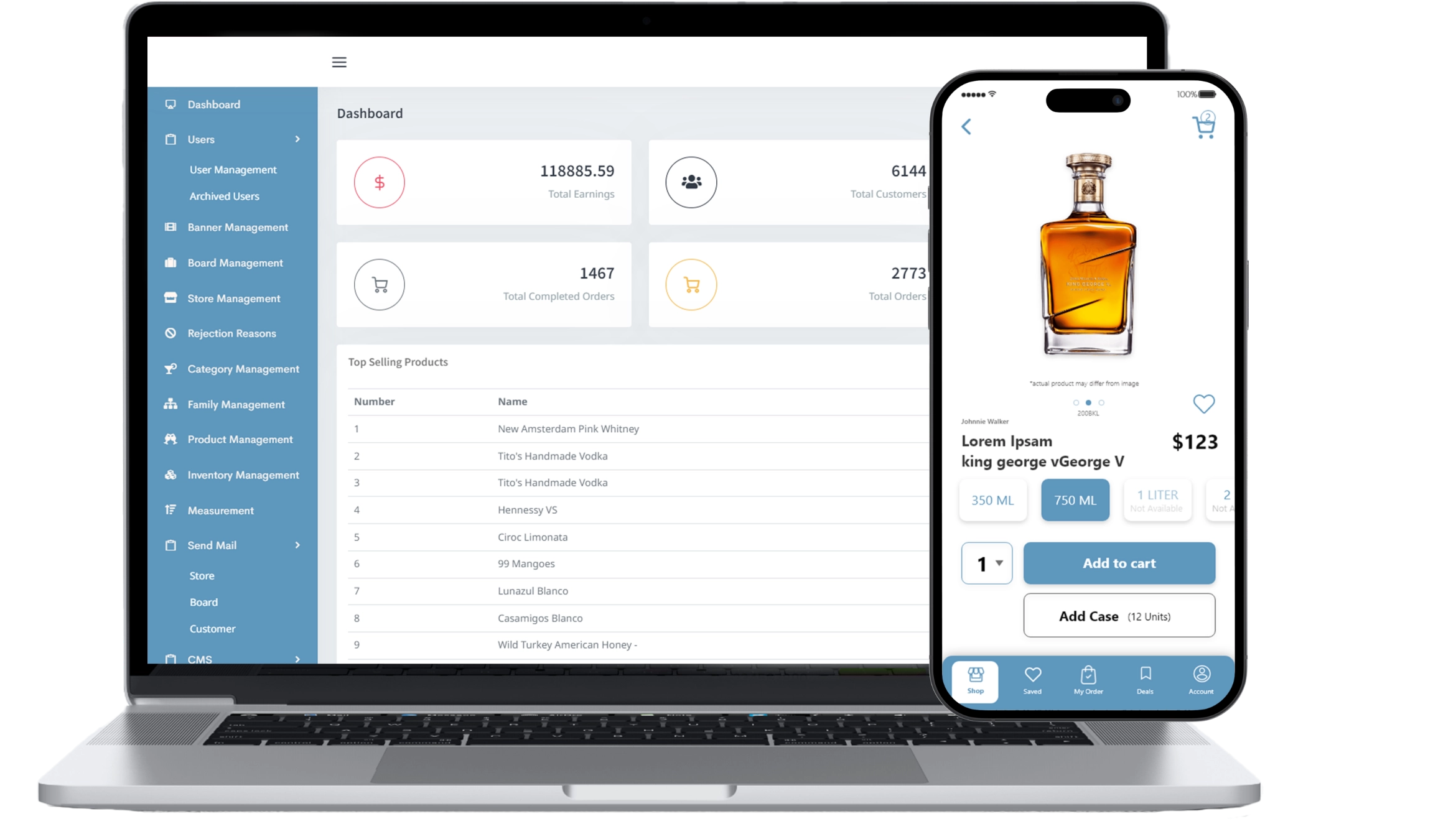 drizly clone app live demo