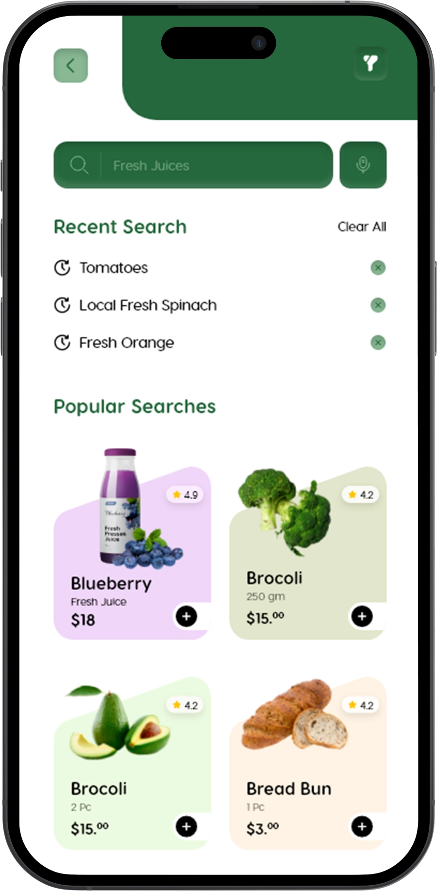 grocery customer app