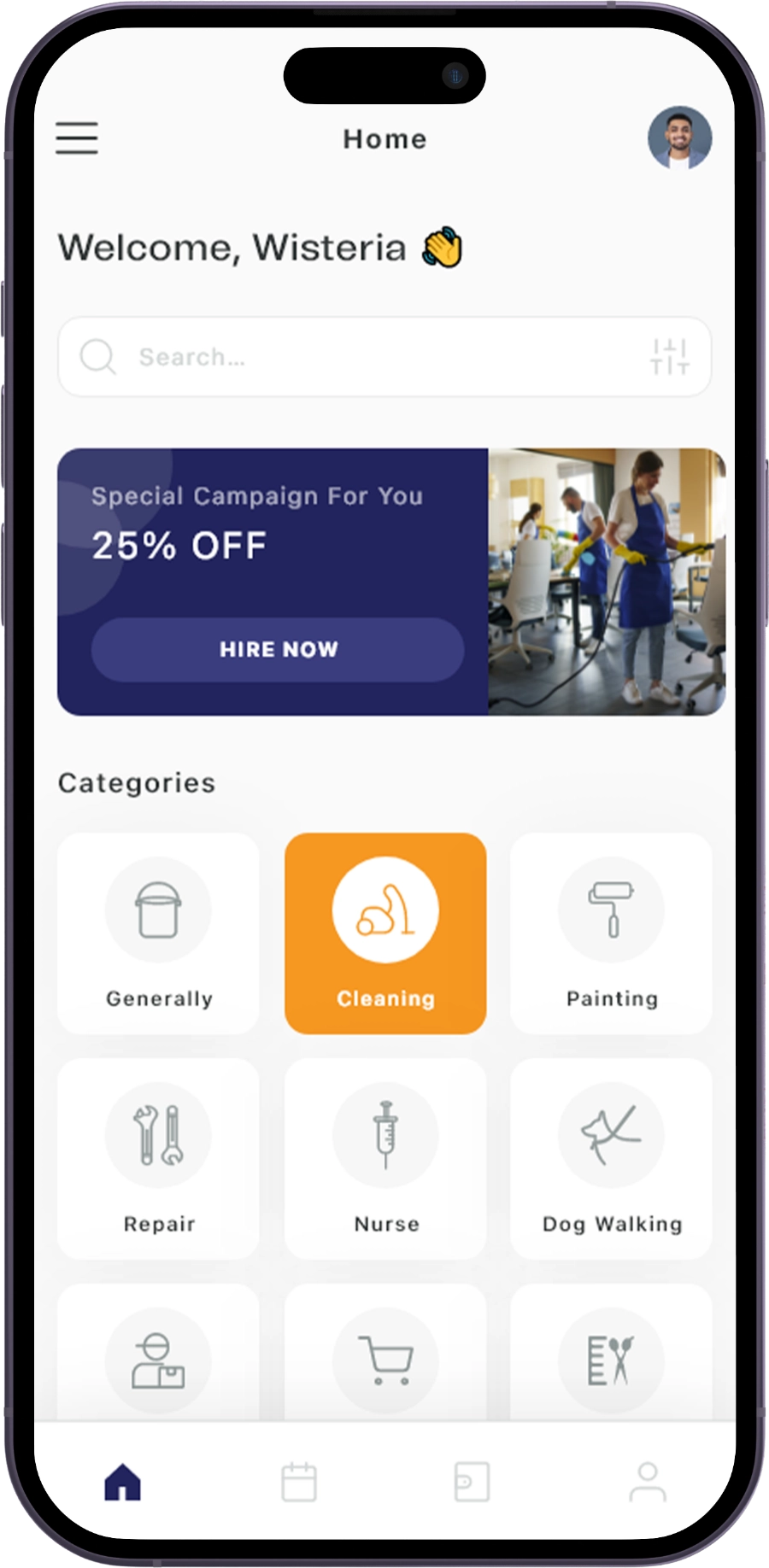 handyman clone app user features