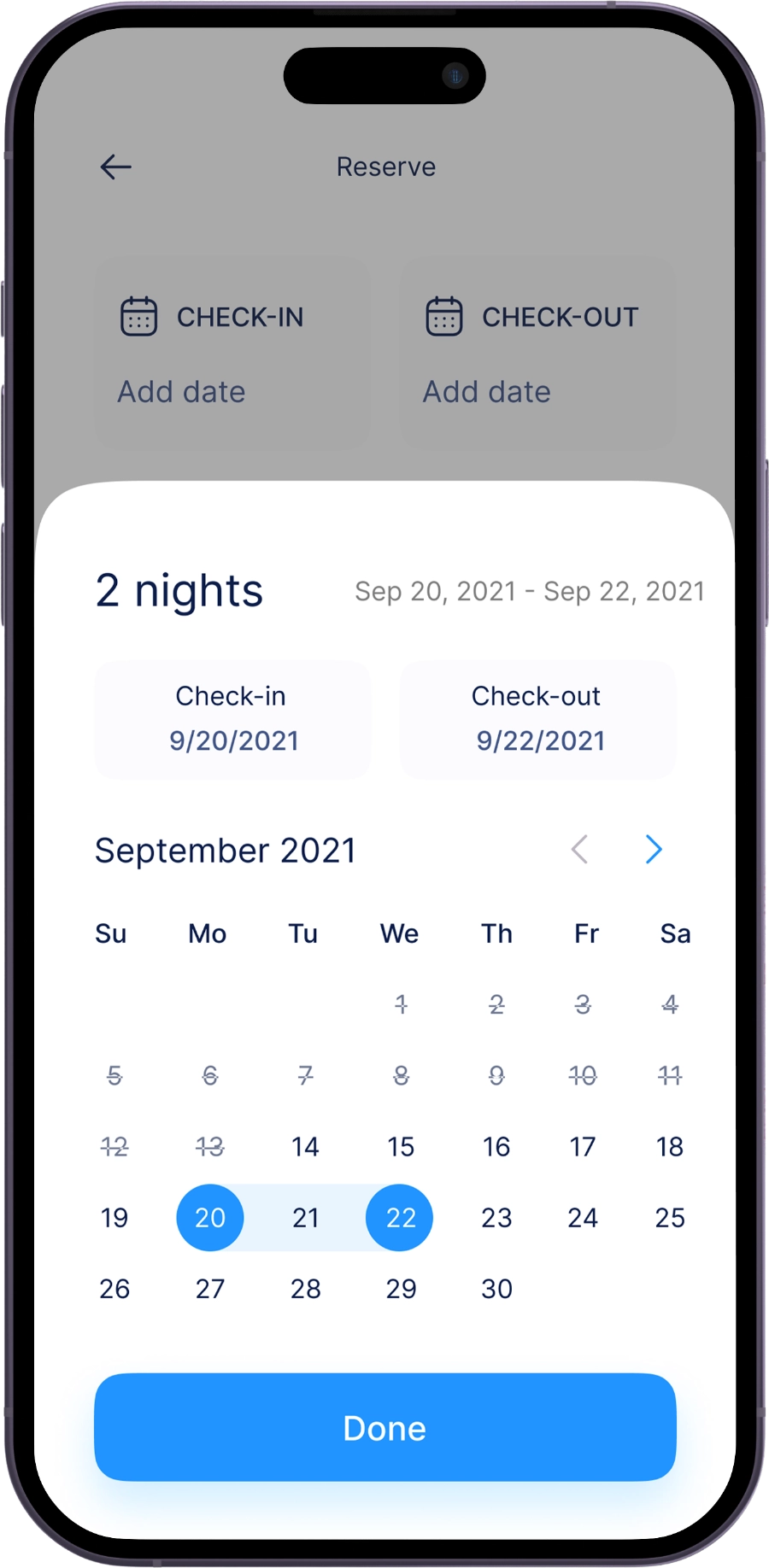 hotel booking app user features