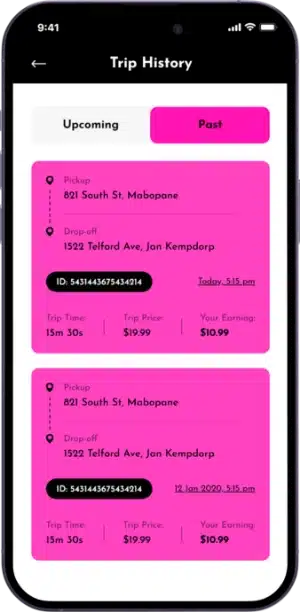 lyft clone app feature for driver