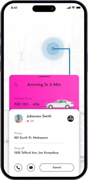 lyft clone app feature for user