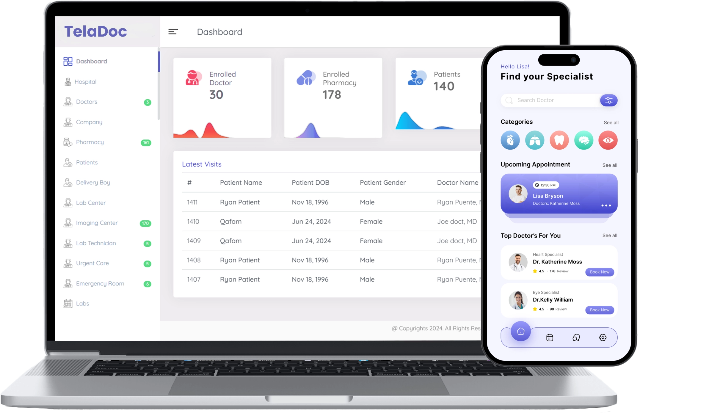 teledoc clone live demo