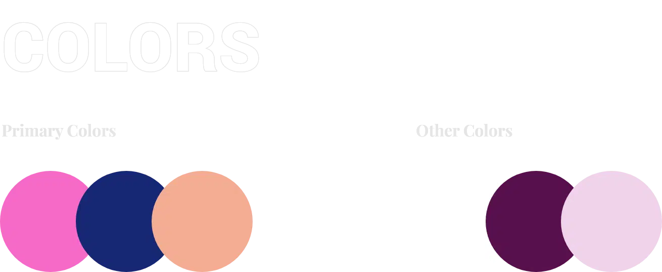 color palette for designing a dating app