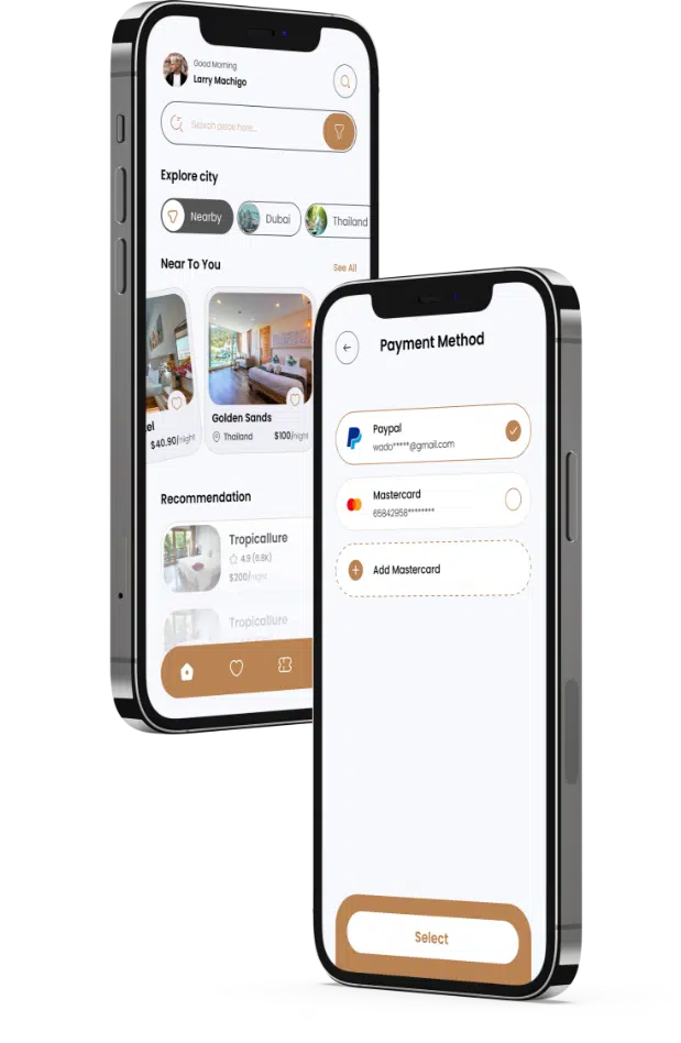 hotel mobile app design