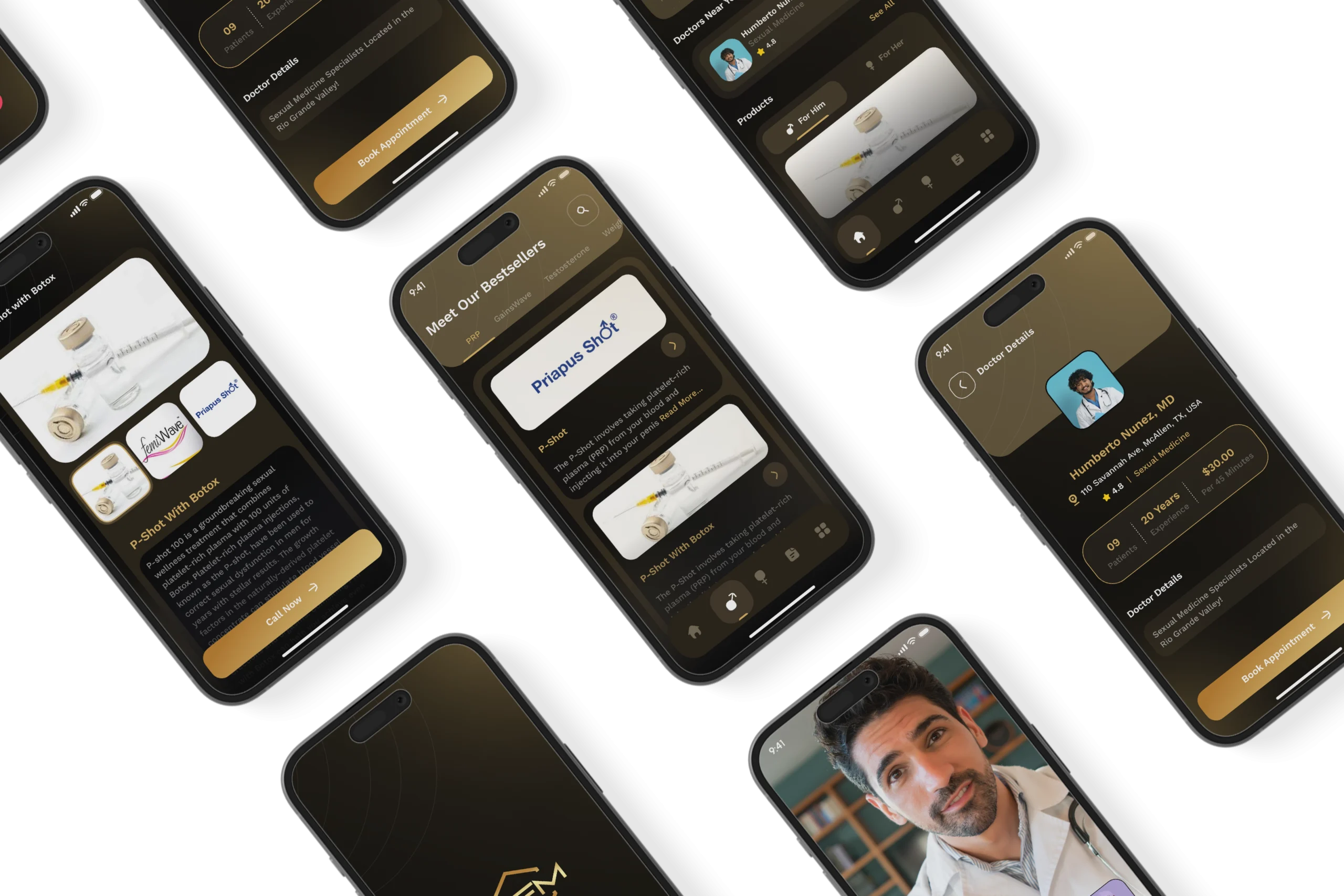 A Medical Application Only For Men App UI Design