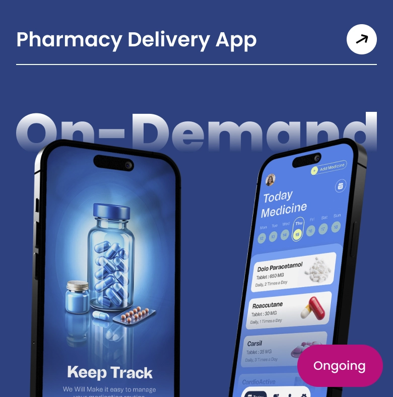 pharmacy delivery app apurple portfolio