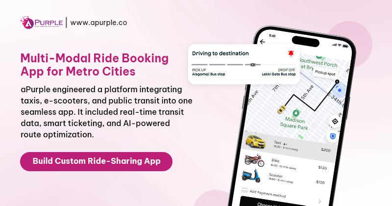 multi modal ride booking app