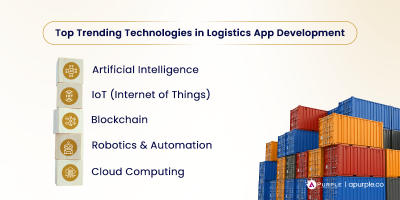 trending technologies in logistics app development