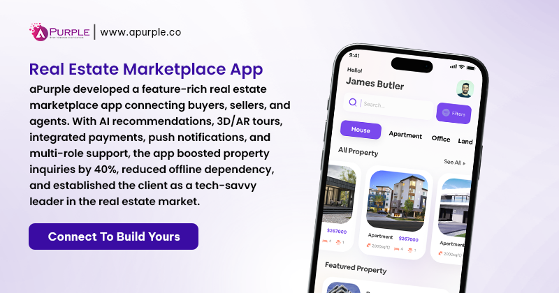 real estate marketplace app apurple case study