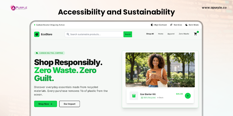 accessibility and sustainability web development trend